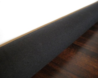 Unfilled Black or natural canvas draft guard Custom lengths 15 inches to 75 inches  door draft stopper draft snake cover US made