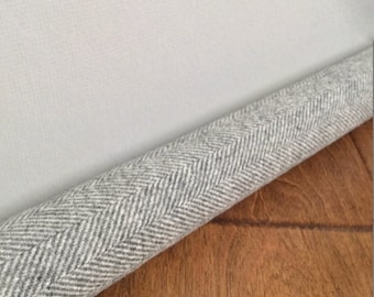 Cubierta de tope de corriente de aire para puerta sin relleno: bloqueador de brisa acogedor de color gris neutro