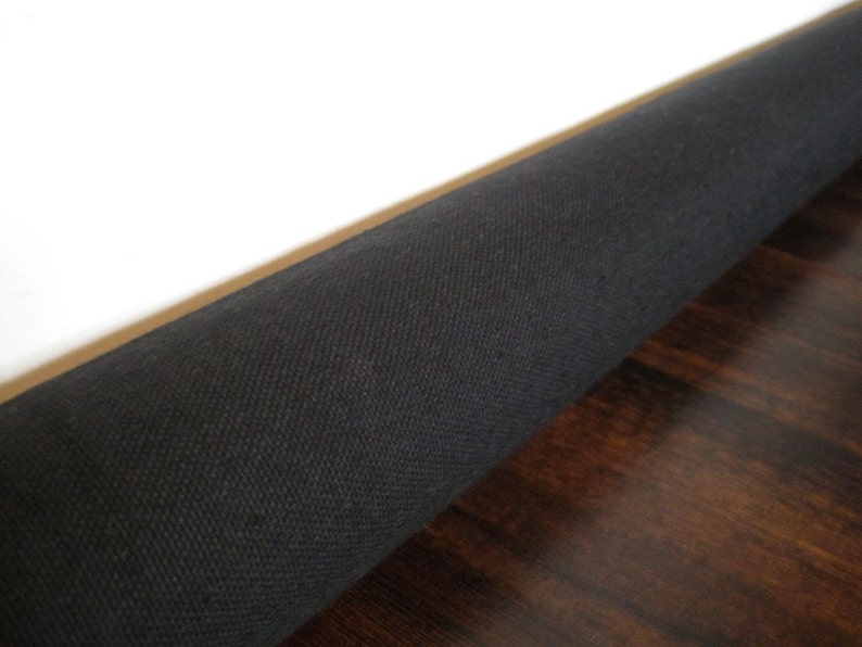 Unfilled BLACK CANVAS Draft Guard Cover Custom Lengths 15 Inches to 75