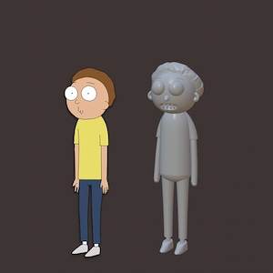 Rick&Morty - Archivo stl de impresión 3D de Morty