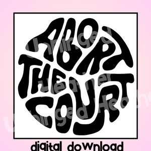 Puede incluir: Descarga digital en blanco y negro de un diseño gráfico con el texto "Above The Court" en forma circular.  Solo para uso personal.