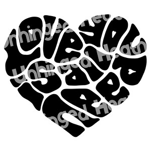 Love Is All You Need Word Art - archivo de corte cricut/CNC/Silhouette, archivo digital SVG y PNG, descarga inmediata, arte de palabras divertido, regalo familiar