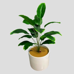 Large Artificial Banana Tree: Tropical Plant Decor with Lifelike Palm Leaves  Ideal for Autumn and Home Decoration, Home decor tree