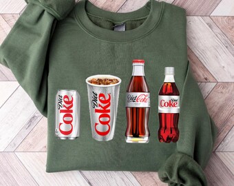 Maglietta Diet Coke, Felpa per amanti della Diet Coke, Maglietta retrò Diet Coke, Maglietta Diet Coke, Diet Coke 4XL,