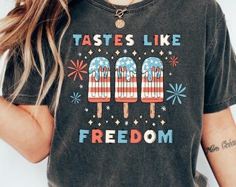 4th Of July Adult Shirts, Taste Like Freedom Shirt, July 4th Natural Adult Tee Shirts, American Flag Shirt, Freedom Shirt, 4th of July Kids