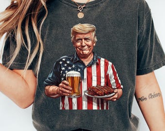 Trump 4th of July shirt, 4th of July dames shirt, 4th of July Trump shirt, Trump 4th of July T-shirt, grappig 4th of July Trump T-shirt,