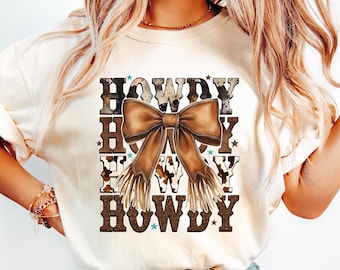 Howdy Coquette Western Trendy Shirt, Country Coquette Cowgirl Shirt, Cow Shirt, Women's Coquette Shirt, Howdy Gift, Howdy Sweatshirt, Hoodie