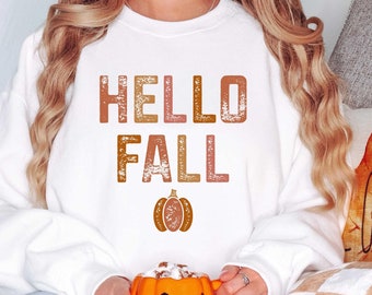 Hello Fall, Hello Fall Shirt, Fall Shirts, Welcome Fall Shirt, Hello Fall Tee, Hello Pumpkin Shirt, Spooky Time Shirt,Hoodie,Sweatshirt