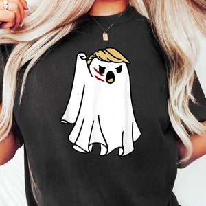 Halloween Trumpkin Shirt, President Donald Trump 2024 Shirt, Trump Fight Ghost, Republican Halloween Gift, Trump Halloween