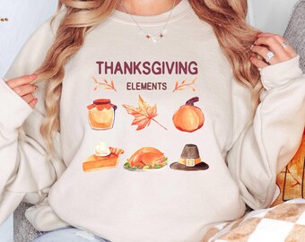 Thanksgiving Doodles T-Shirt | Turkey, Pie, Fall Tee