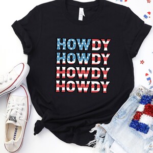 Howdy America 4th Of July Shirt, 4th Of July Gift, Western Family Shirt, July 4th Western Shirts, Boho Western Shirt, Howdy America Tee