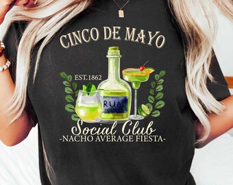 Cinco De Mayo Social Club Shirt, Fiesta Squad Shirts, Mexican Fiesta Shirt, Mexican Shirt, Cinco De Mayo Mexican Shirt, Fiesta Crew Shirt