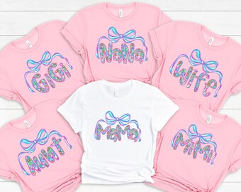 Mama Nana Gigi Shirt, Mom Grandma Gigi Auntie Mama Shirt, Matching Shirt, Mother’s Day Gift, Birthday Gift, Grandkids Grandchildren