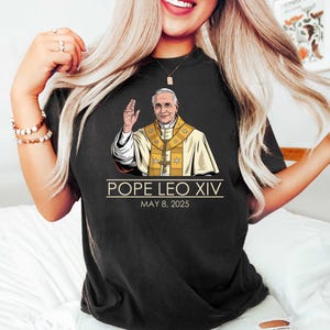Pope Leo XIV Prayer & Social Club Shirt, Robert Prevost Tee, First American Pope Shirt, Catholic Humor Tee New Pope 2025 Gift for Catholics