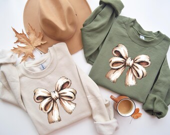 Coquette Bow Shirt, Cute Bow T Shirt, Trendy Ribbon Shirt, Shirt With Bows, Gift For Her, Minimalist Coquette Tee, Girly Bow T-shirt, Ribbon