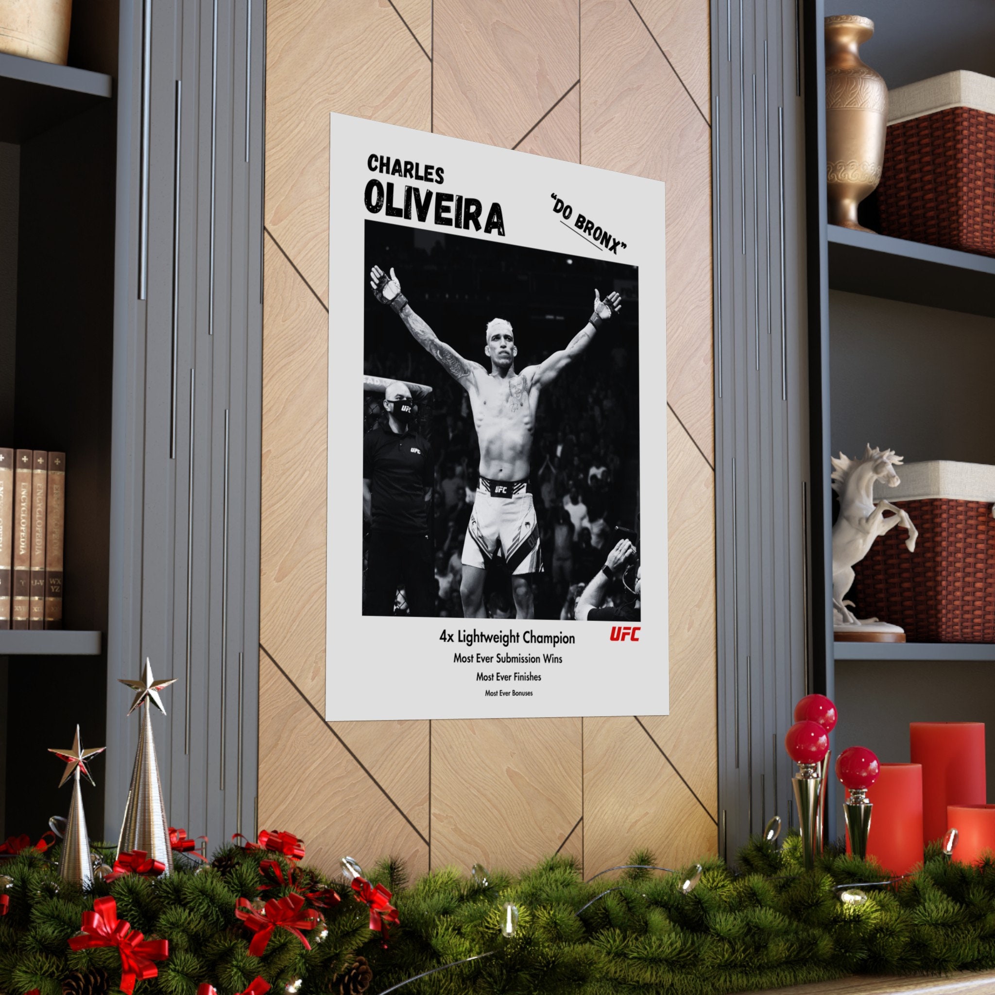 Poster Su Tela Charles Oliveira – Decorazione Parete Vintage Per Camera, Soggiorno O Ufficio, 30x45 Cm