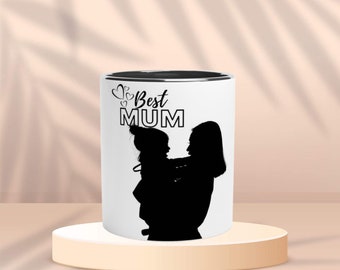 Mother's Day, Limited Edition, Ceramic Mug, Black & White Mug, Coffee Cup, Coffee Mug, Drinkware, Personalised Mug, Gifts, Birthday Gifts