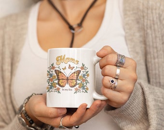 Personalized Mother day mug, Flower mug, Butterfly mug , Mothers Day Mug, Lovers mug, Mom birthday Gift, Mom coffee mug, Personalized gifts.