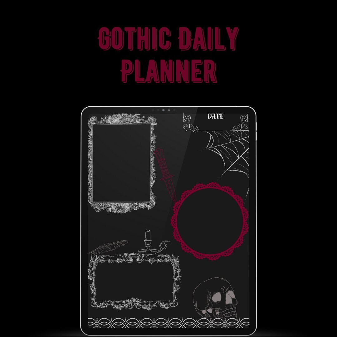 Gothic Victorian Daily Digital Planner Elegant and Functional Planner ...