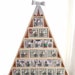 Christmas Tree Shaped Advent Calendar - Wooden Drawers - Green Barn Wood and Buffalo Plaid Check Checkered - Holiday Decor - Ready to Ship