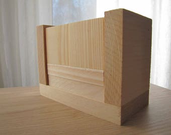 Blank Perpetual Wooden Block Calendar - Months and Days of the Week - Blank Plain Wood - Calendar Blocks