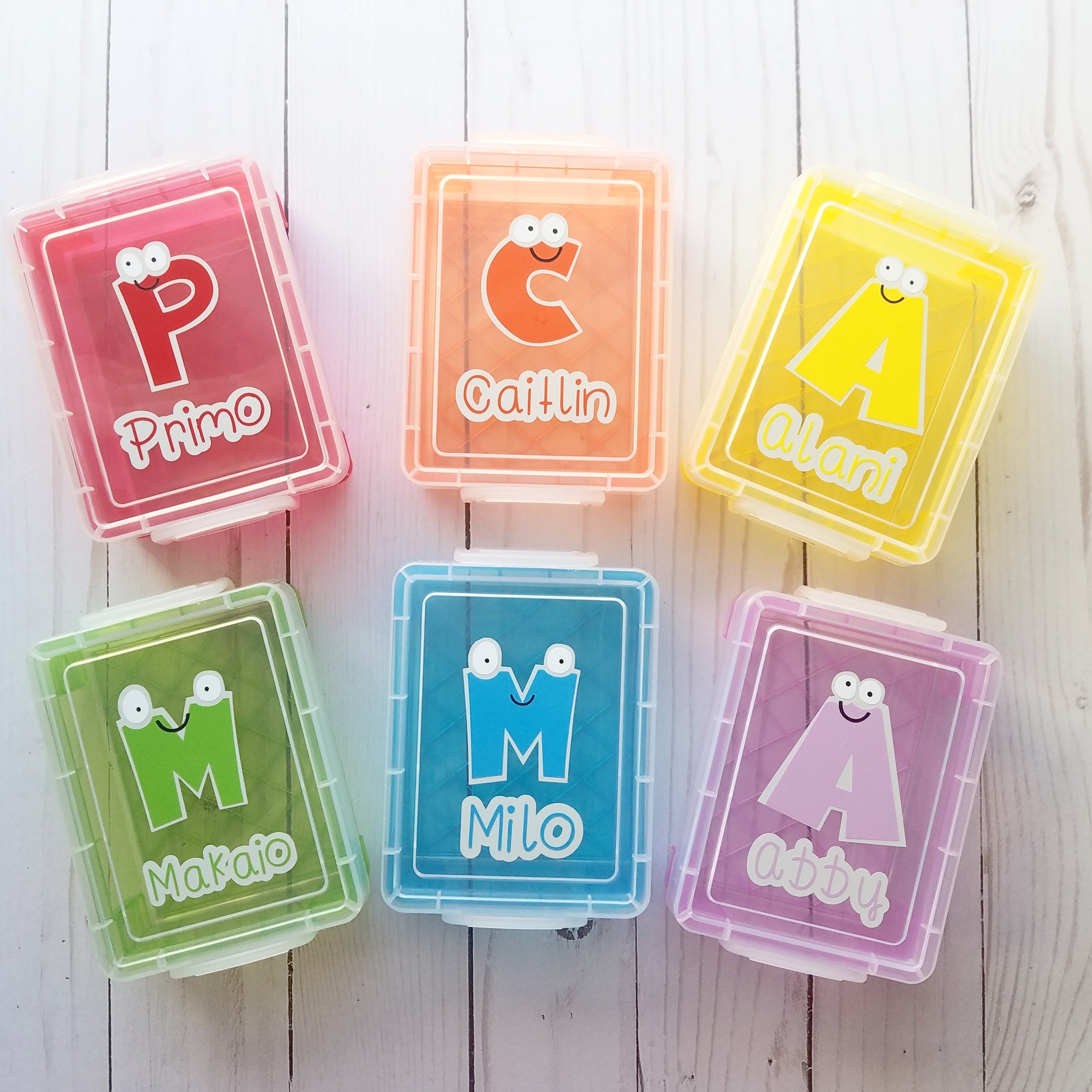 Personalized Student Name Crayon Box Holder Back to School Etsy