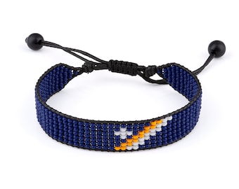 Marshalleilanden vlagarmband, verstelbaar, boho-stijl touwarmband voor dames, heren, draadkoord