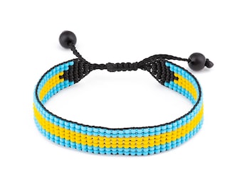 Handgemaakte vlaggenarmband met kralen: verstelbare boho-koordstijl