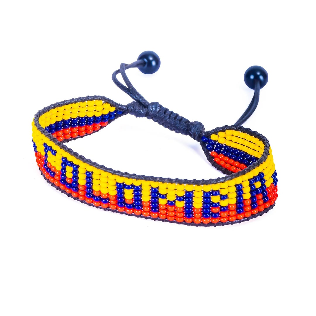 Colombia Flag Bracelet - Handmade Adjustable Bracelet for Patriots