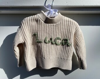 Customised embroidered name sweater