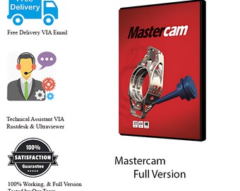 Mastercam 2024 Full Version | CAD/CAM Software | CNC Programming Multiaxis Machining Manufacturing Software | 2D 3D Milling | Manufacturing