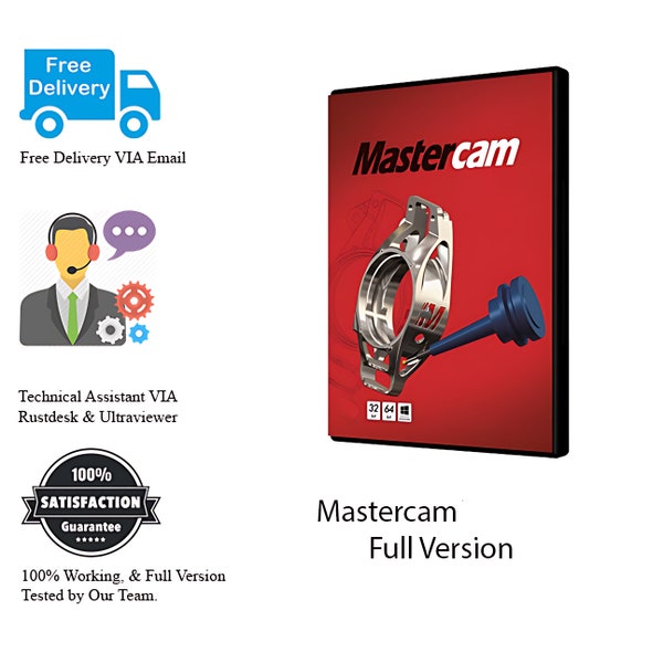 Mastercam 2024 Version complète | Logiciel de CFAO | Programmation CNC Usinage multiaxes Logiciel de fabrication | Fraisage 2D 3D | Fabrication