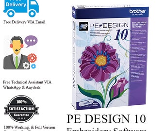 PE Design 10 Embroidery Full Version Software - Create Stunning Embroidery Designs | Brother Embroidery Digitizing
