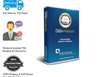 Faronics Deep Freeze 7/8 Standard Full Version | System Restore Data Protection Reset Backup Recovery Software for Mac and Windows