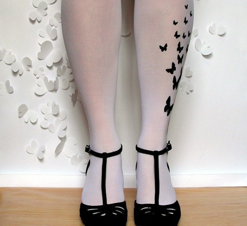 Naked Images - Etsy butterfly tattoo pantyhose Wife squirts in husbands face