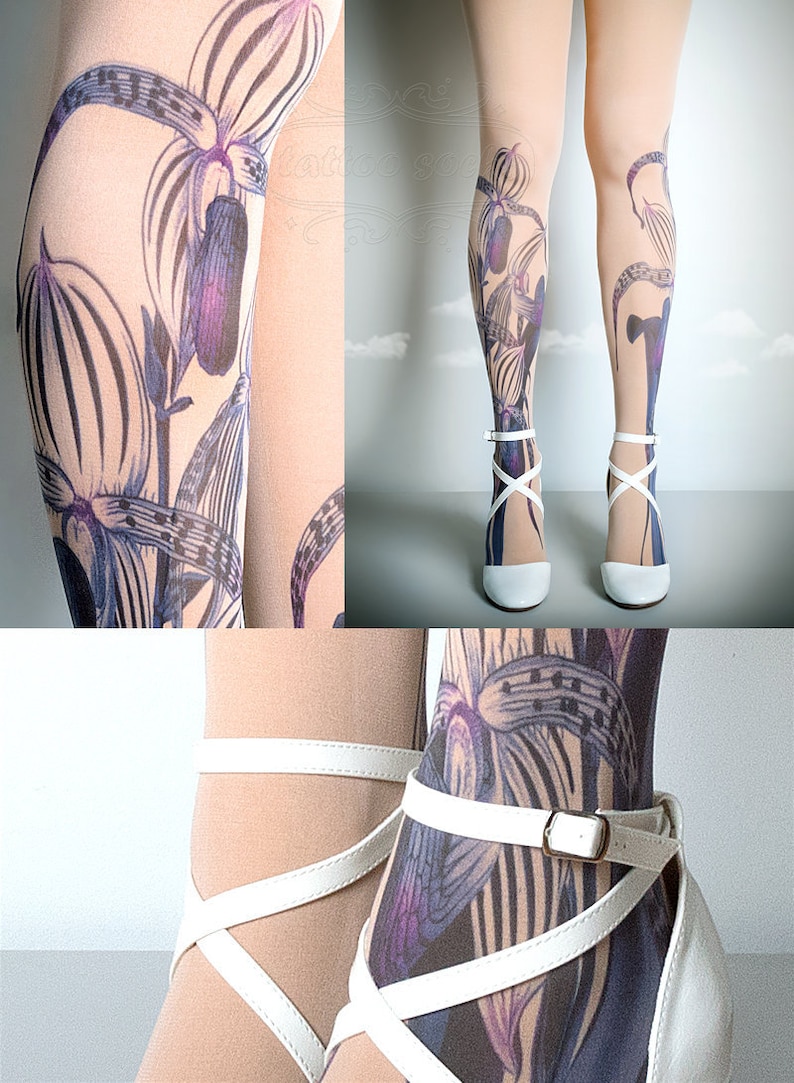 Clearance Nude Tattoo Stocking main image 0