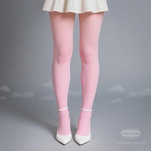 Tattoo Tights - blank plain full length closed toe women one size microfiber pantyhose, tights, nylons