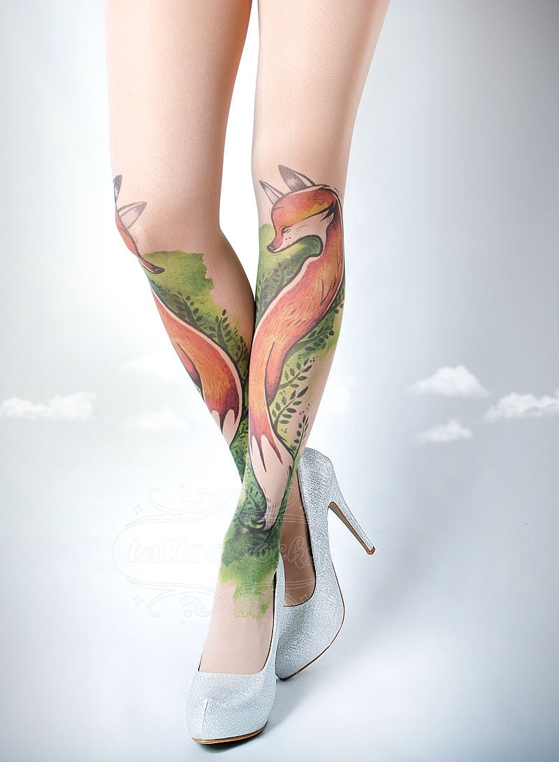 Tattoos printed Leggings