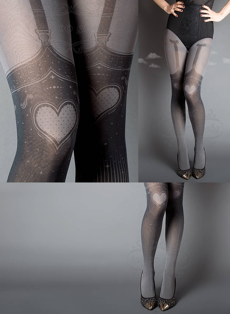 Burlesque Garter Tights - Etsy Burlesque Garter Tights - Etsy