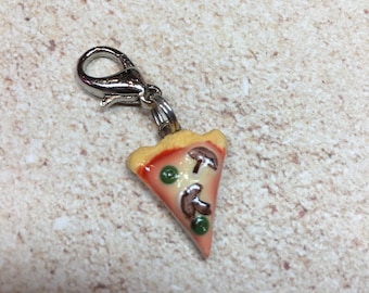 Miniature Pizza Slice Charm from Sweetful Crafts