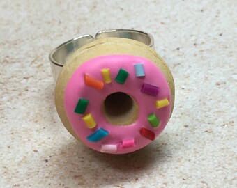 Miniature Frosted Donut Ring from My Bead Garden