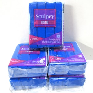 Premo cobalt blue 2 ounce block polymer clay