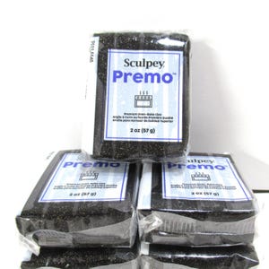 Premo Twinkle Twinkle schwarz 2 Unzen Block Polymer Clay