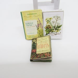 Miniature gardening books set of 3