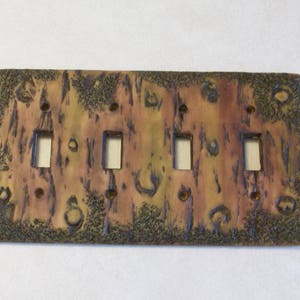 Bark of a tree light switch cover single, double or triple toggle image 7