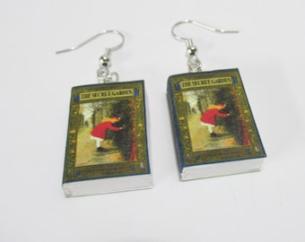 Miniature Book earrings The Secret Garden