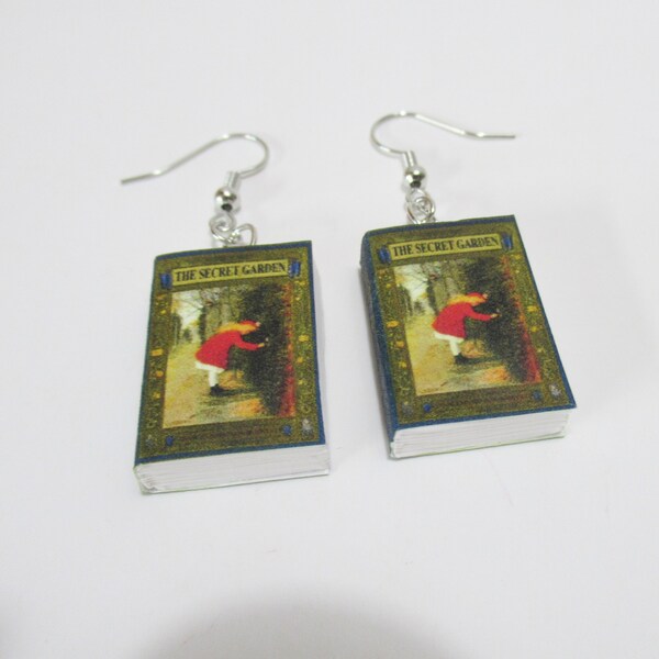 Miniature Book earrings The Secret Garden