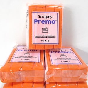 Orange Premo 2 ounce block polymer clay