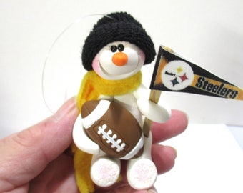 Pittsburg Steelers: snowman ornament