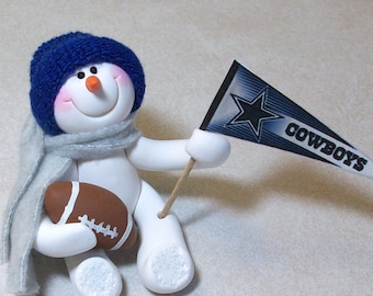 Dallas Cowboys: snowman ornament